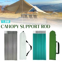 10 pcs portable tent aluminum pole durable lightweight 3 35m awning tarp rod camping equipment tent accessories aluminum alloy