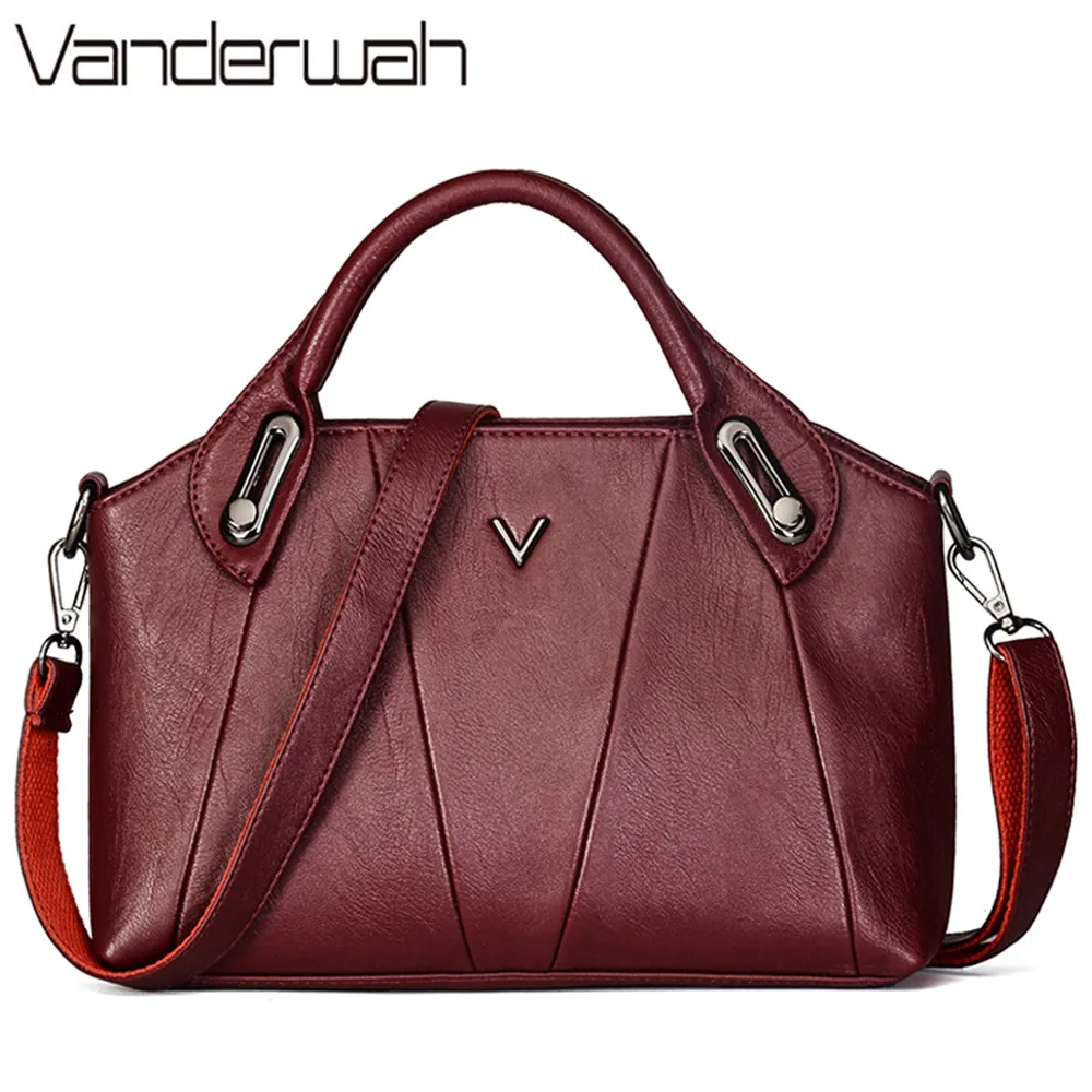 2019 женские кожаные сумки Высококачественная Дамская ручная сумка винтажные