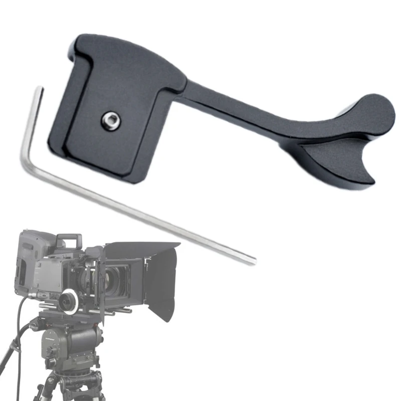 

Camera Thumb Grip, Aluminium Alloy Thumb High Handle Hot Shoe Cover for Leica Q Mirrorless Camera