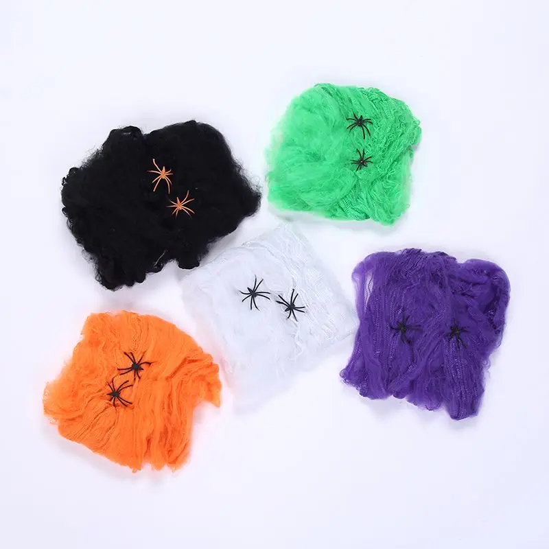 Реквизит для страшвечерние на Хэллоуин белый фотографический паук страшное