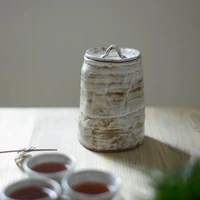 luwu ceramic handmade tea caddies vintage tea canister storage tea or food