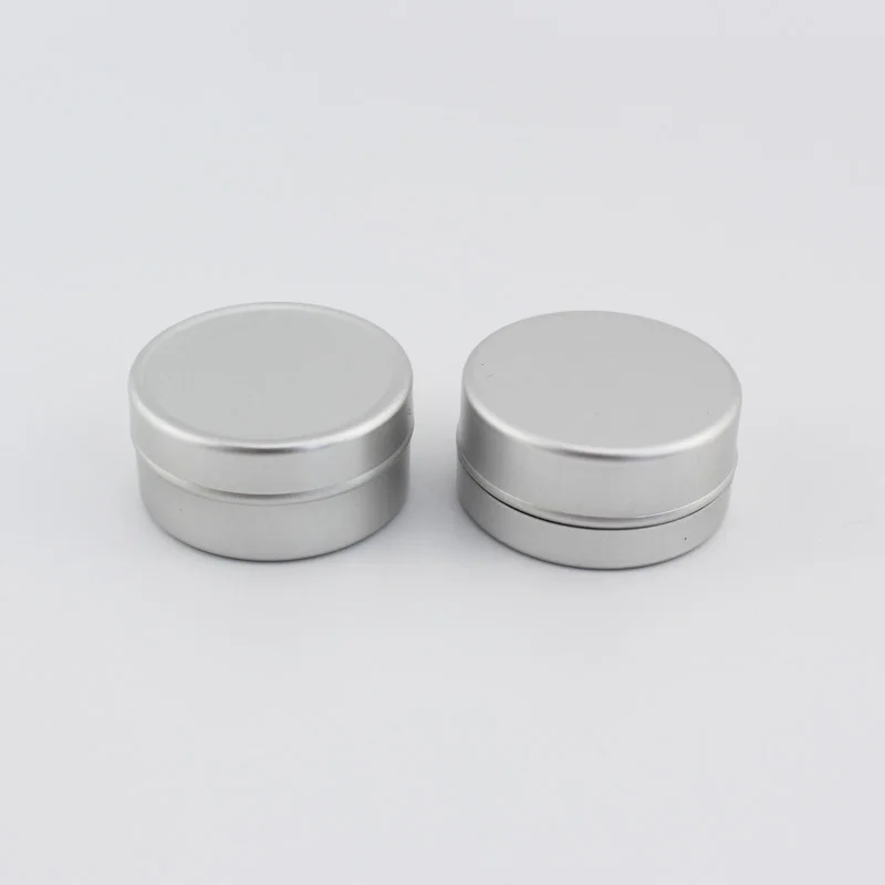 5 г 10 пустые круглые алюминиевые банки для бальзама косметики серебряная