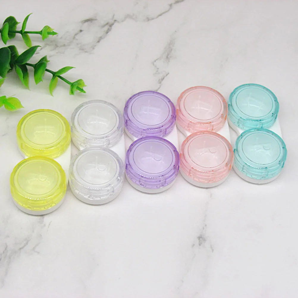 15 шт. кейс для контактных линз легкий компактный яркий цвет Контейнер чехол