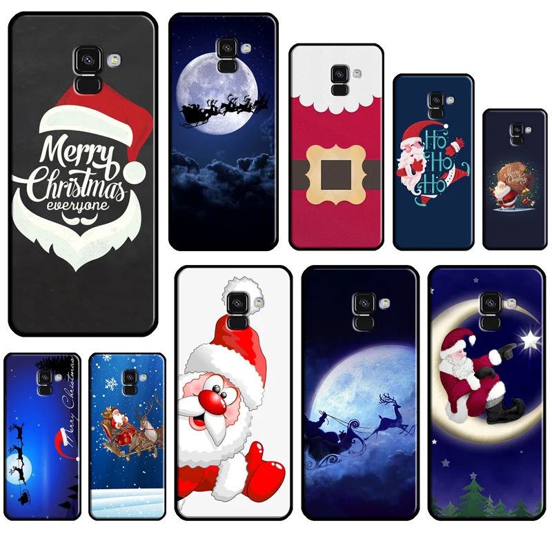 Рождественский чехол для телефона с Санта Клаусом Samsung J7 J3 J5 2017 A3 A5 J1 2016 J4 J6 A6 A8 Plus A7