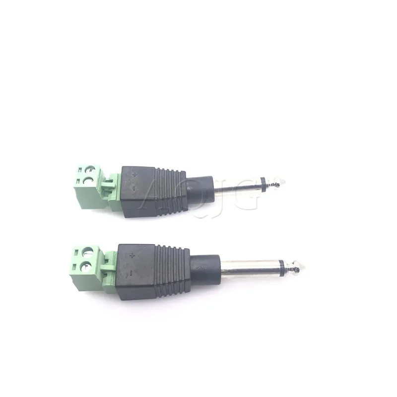 6 35 мм моно TS штекер AV винт видео балун терминальный адаптер конвертер