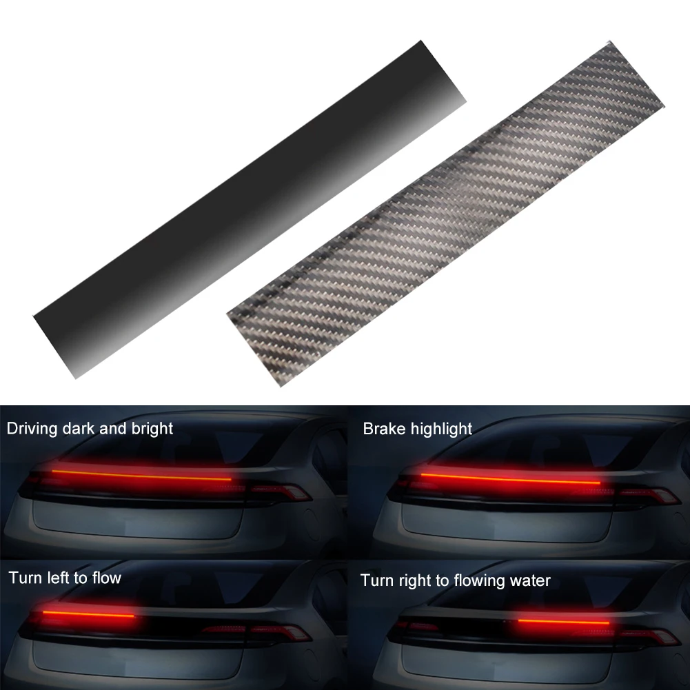 

Universal Car Brake Lights 12V Taillight Turn Signal LED Spoiler Strip Rear Wing Fexible Waterproof LED Strip Warning Light