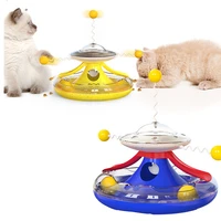 kitten toys cat teaser pet accessories cats toy interactive leaky food cat training playing kitty ball supplies product non slip
