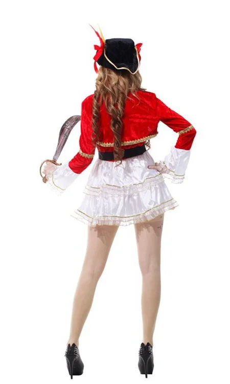 

Adults Women Pirate Movie Dresses Hat Outfit Halloween Cosplay Costumes Masquerade Carnival Party Role Play Dress Up Suit