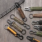 Брелок для ключей, 1 шт., уличный инструмент, зонтик, веревка, брелок-штопор, альпинистский брелок, тактический инструмент для выживания, карабин, крючок, инструменты для улицы