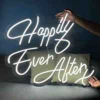 happily ever alter neon sign custom led light suitable for living room wedding party lightning home wall decoration neon signs