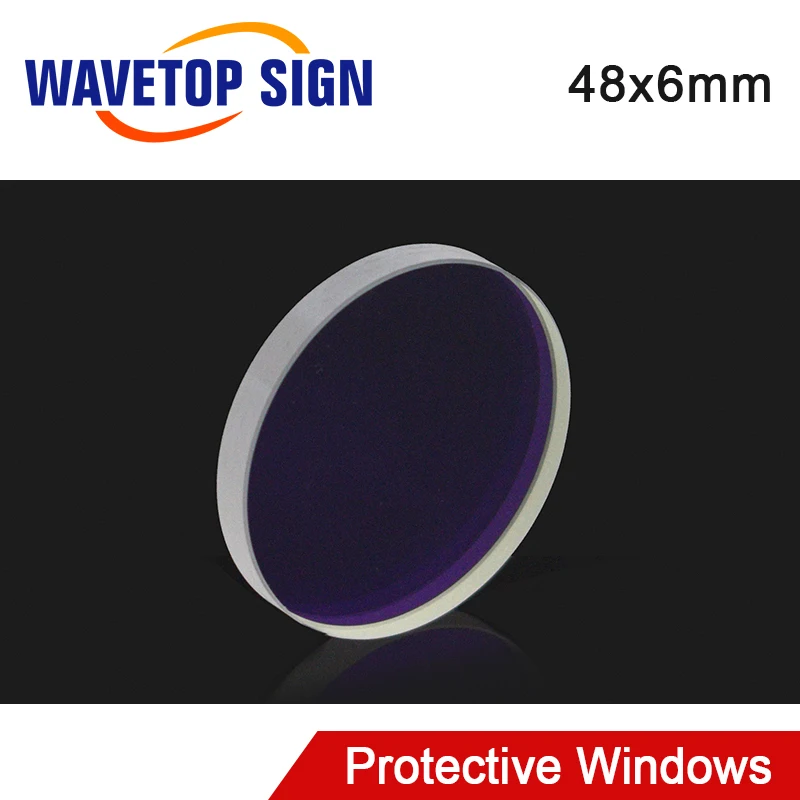 

WAveTopSign 1064nm Laser Protective Windows D48x6mm Quartz Fused Silica for Fiber Laser Welding Cutting Head Machine Parts