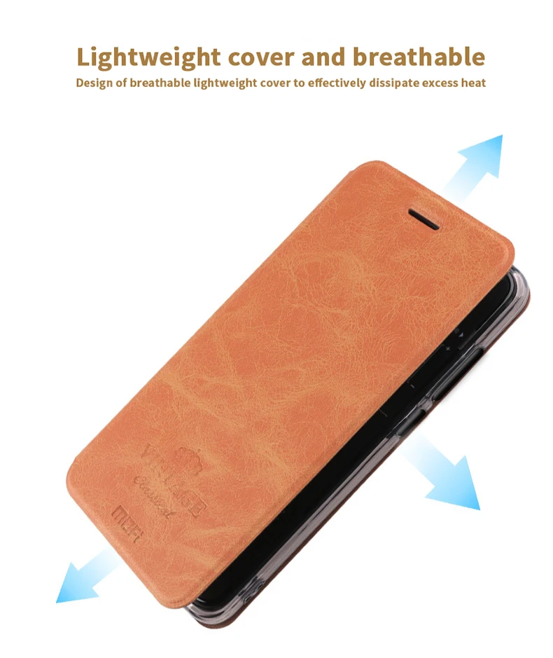 Чехол-книжка из искусственной кожи для Xiaomi Redmi Note 8 Pro, Mofi для Xiaomi Redmi Note 8, высококачественный чехол-книжка для мобильного телефона