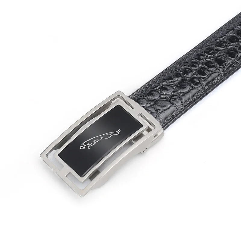 Мужской кожаный ремень с автоматической стальной пряжкой класса люкс 3 4 |