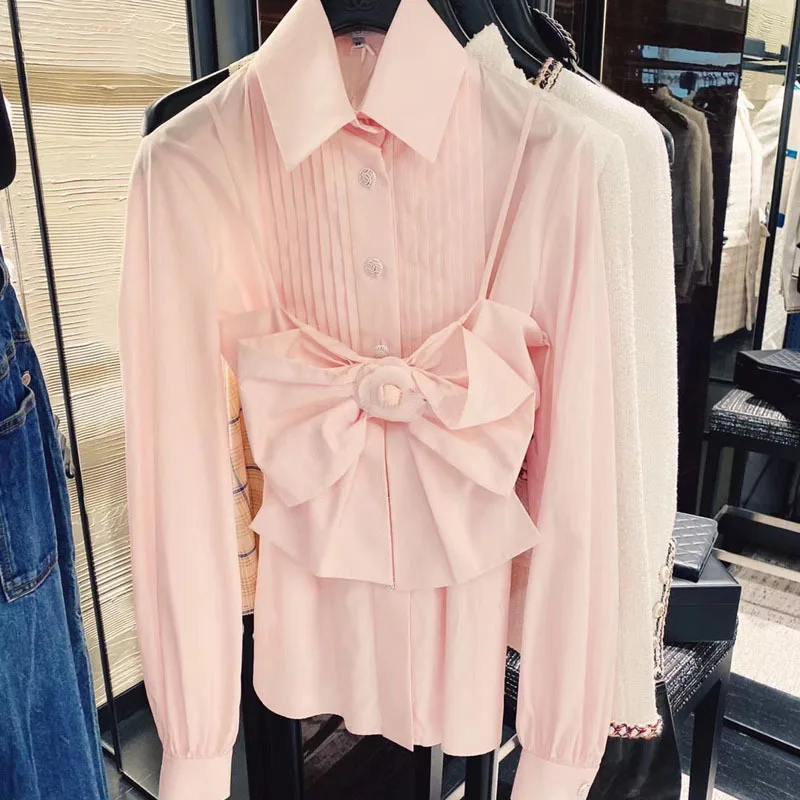 Женская футболка с бантом DEAT Весенняя Сексуальная без бретелек цветочным