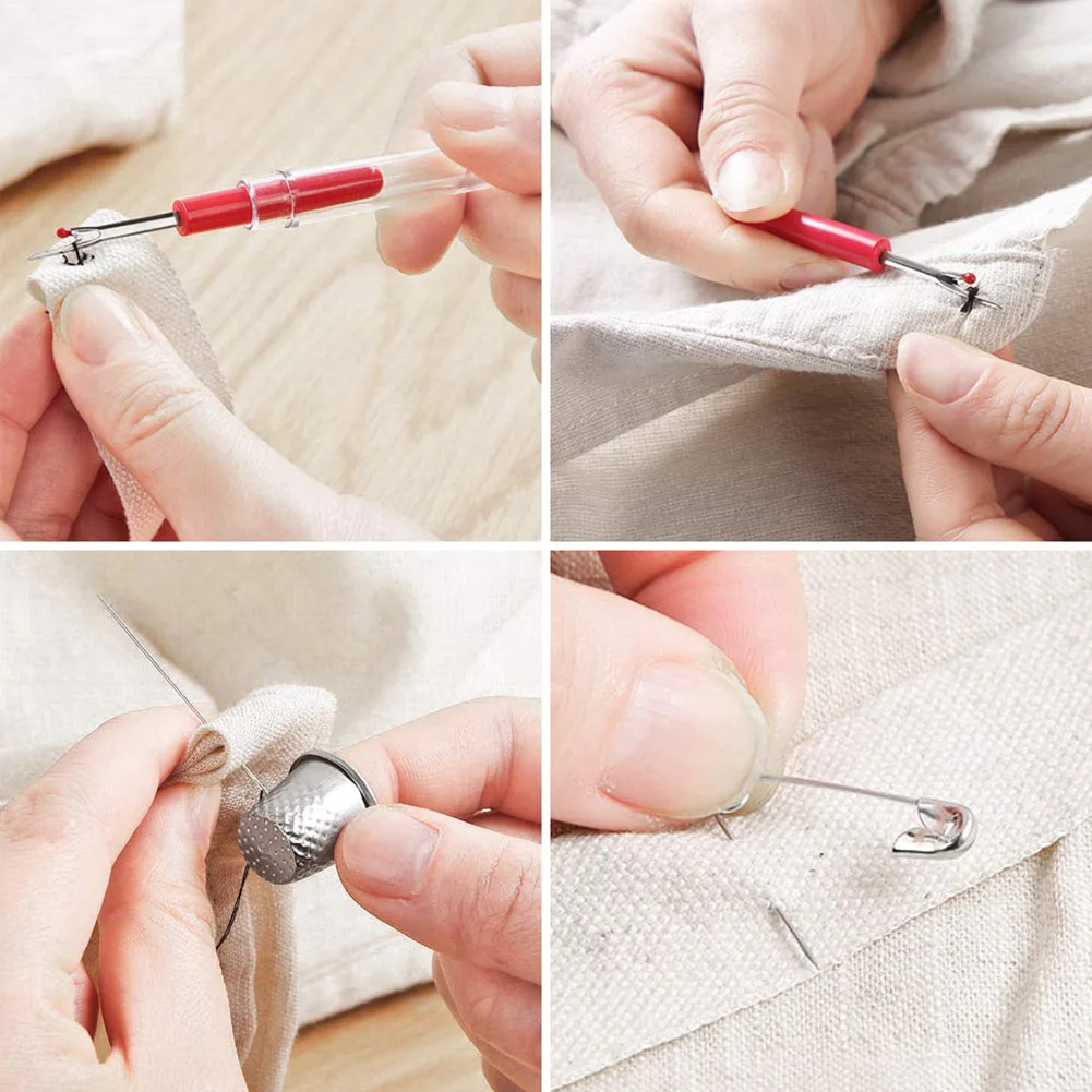 200pcs Portable Sewing Supplies Set Needle Thread Kit Anti-Scratch Durable Case for Adults Home Repair DIY L5 | Дом и сад