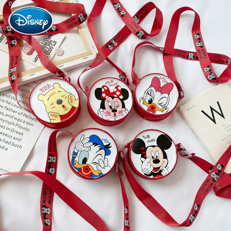 Кошелек для монет девочек Disney маленькая круглая сумочка на одно плечо из
