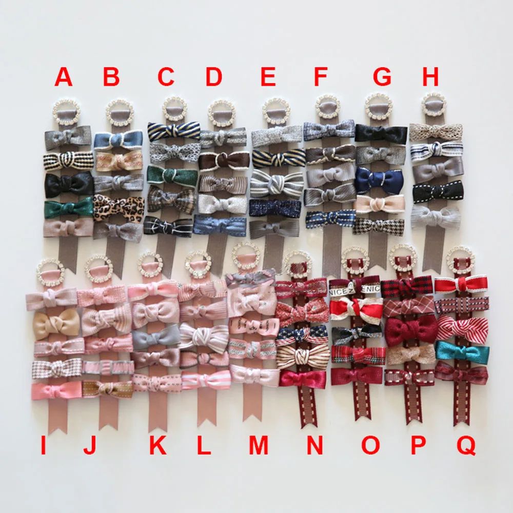 

Mini Cute Children Hair Clip Hair Accessories Boutique Headwear Baby Ribbon Bow Kids Baby Girls Hairpins Full Cover Clips