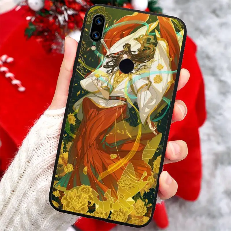 

Chinese style Tian Guan Ci Fu anime Phone Case For Xiaomi Redmi note 7 8 9 t k30 max3 9 s 10 pro lite