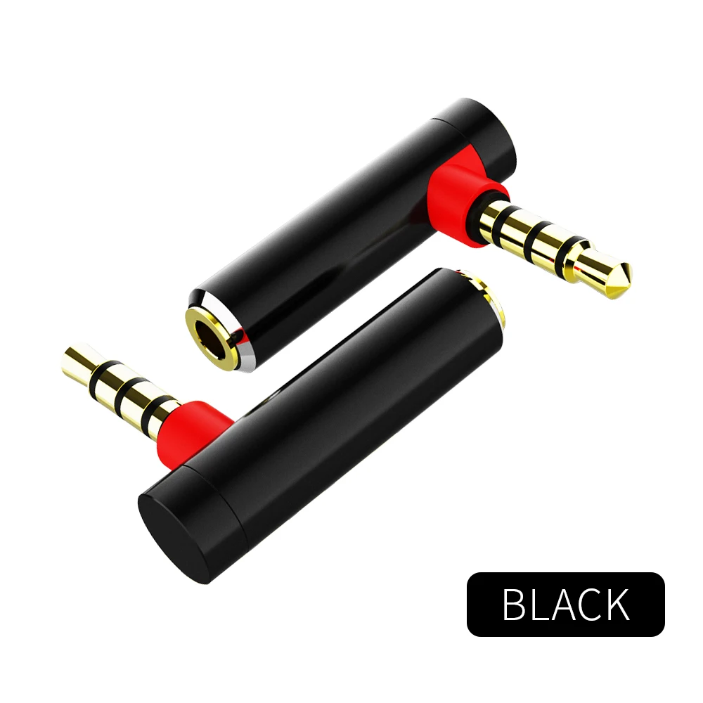 

10pcs 3.5mm L Shape Audio Adapter Male To Female 90 Degree Audio Converter Adapter for Aux Speaker Cable Headphone Car Jack