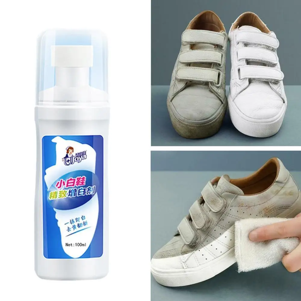

1pc White Shoes Cleaner Whiten Refreshed Polish Cleaning Tool For Casual Leather Shoe Sneakers TB Shoe Brushes
