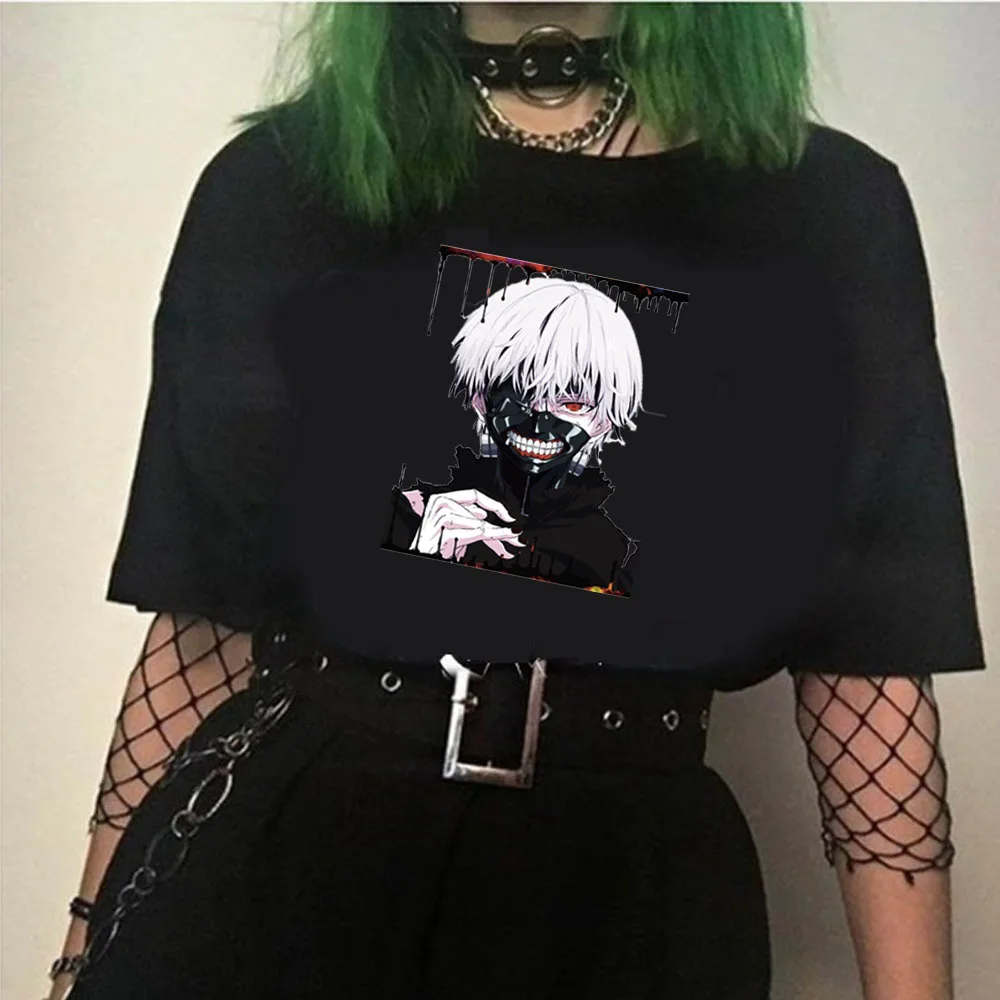

Tokyo Ghoul short sleeve T-Shirt Casual pattern printed women top