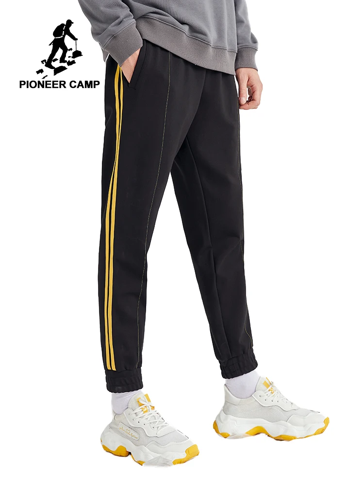 Мужские спортивные брюки Pioneer Camp черные повседневные штаны для бега в уличном