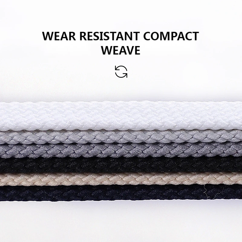 1 Pair Classic Flat Shoe laces Hollow Braided Shoelaces Off White Luxurious Simple Leisure Sneakers Unisex Shoelace 26 colors