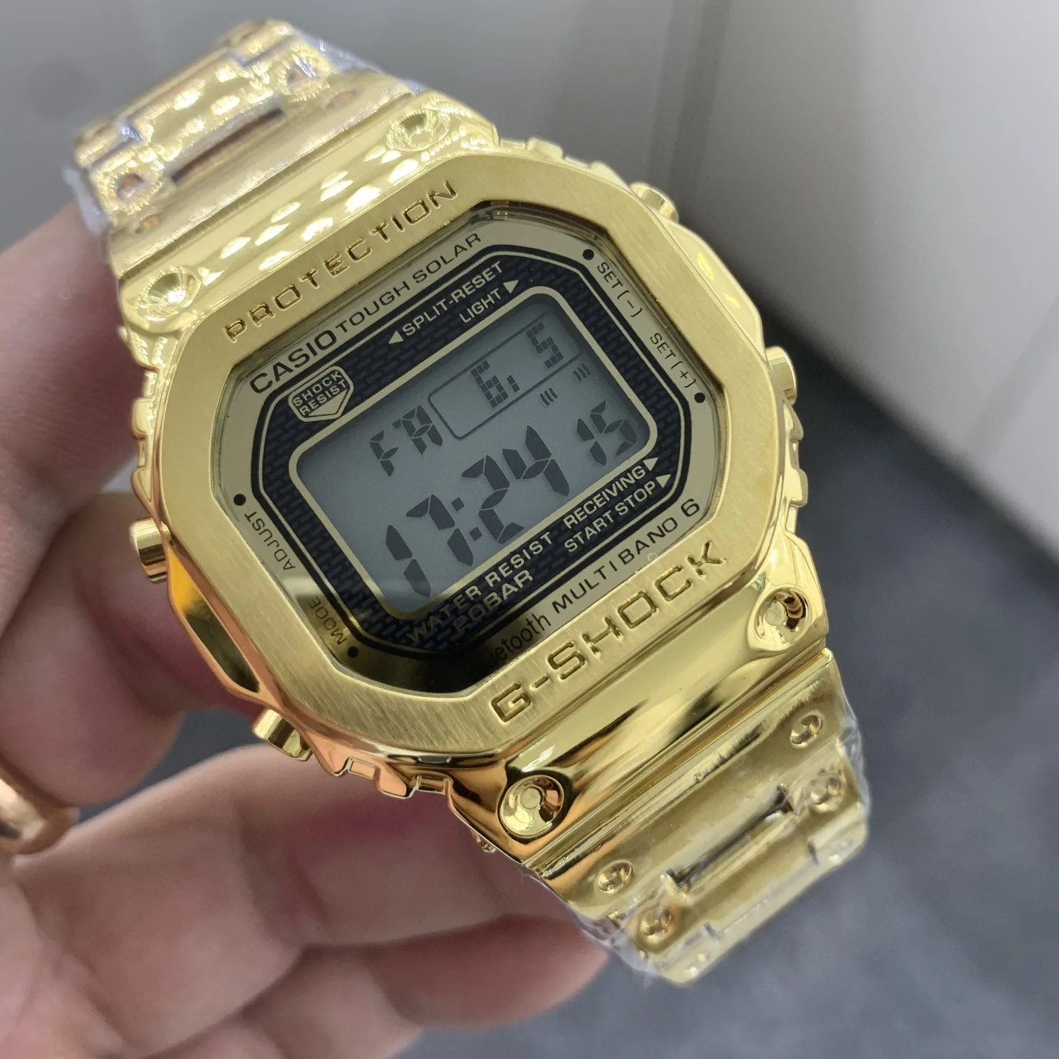 

Men Watch Waterproof LED Relogio Quartz Digital Wristwatch Sport Military Metallized 24-Hour System Clock Steel Belt
