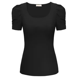 Женская футболка с длинным рукавом, открытыми плечами и эластичной талией