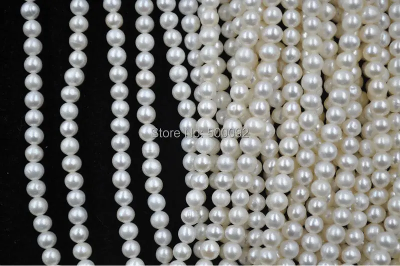 

wholesale 10 strands 4.5-5mm genuine cultured freshwater pearl lots