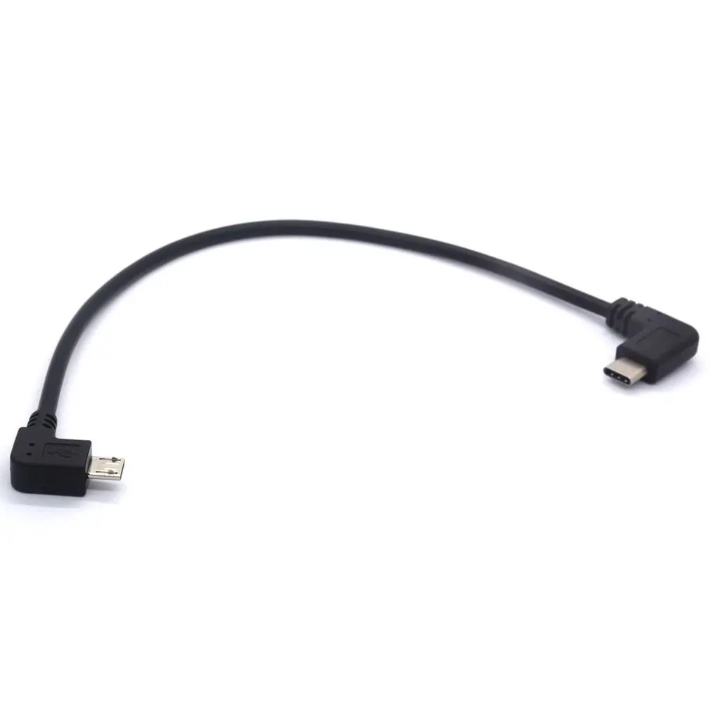 Фото Кабель Type C-Micro USB 90 градусов Мужской адаптер-конвертер Электроника Кабель Type C-Micro USB 90 градусов Мужской адаптер-конвертер Электроника