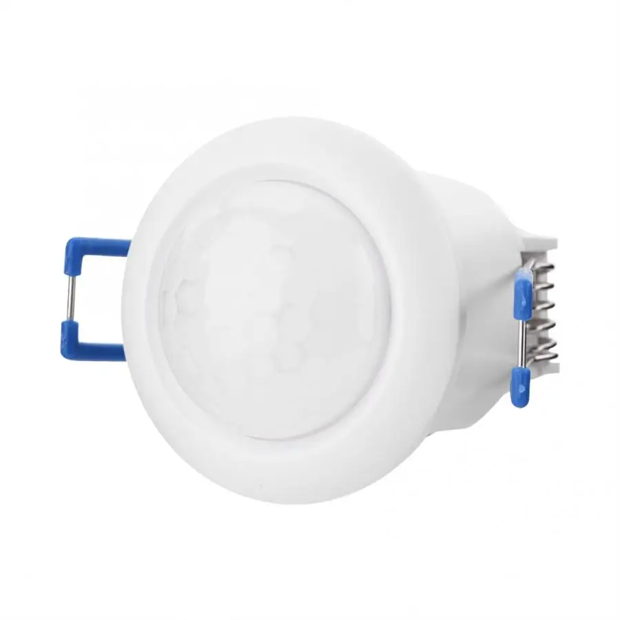 Мини 85-265 в Led pir датчик движения переключатель 140/360 градусов Регулируемый безопасности Потолочный pir датчик движения переключатель с задержкой времени