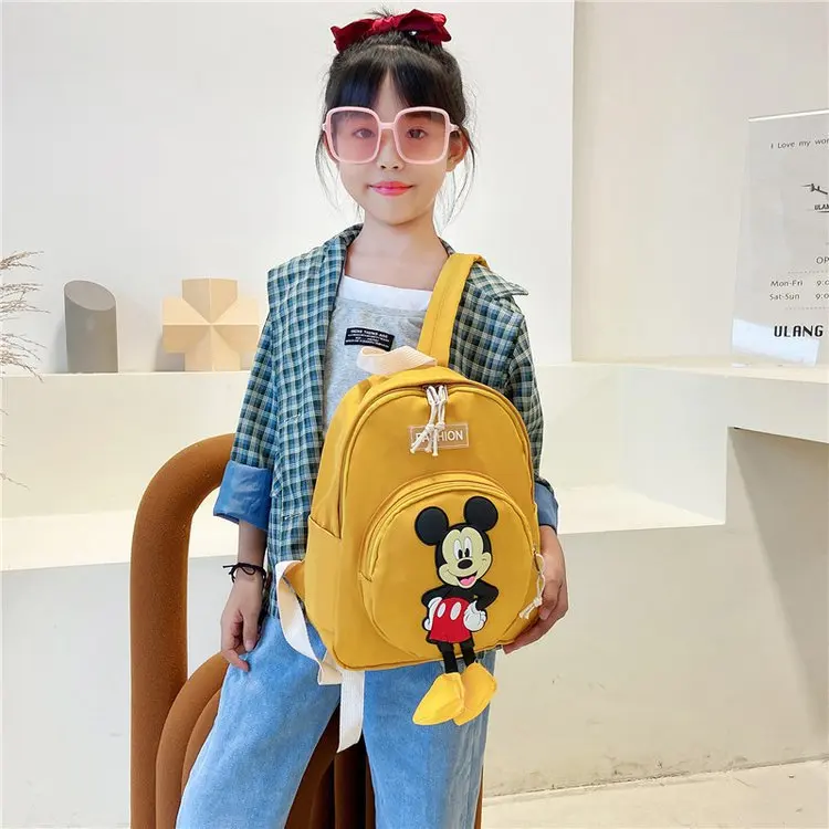 Новый школьный ранец для детского сада милый рюкзак с мультяшным Микки Маусом