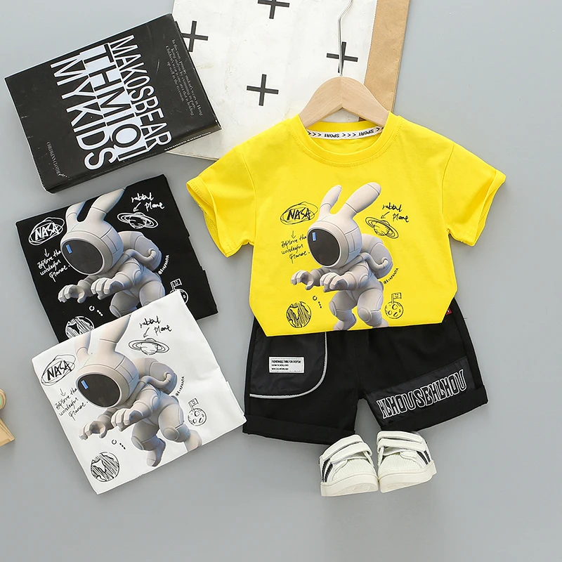 Футболка и шорты для мальчиков 2 шт./комплект | Детская одежда обувь