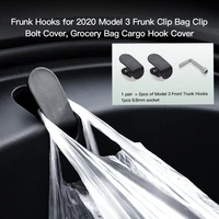 front trunk bag hooks for tesla model 3 2016 2020 make the front trunk more tidy and orderly tesla model 3 car accessories