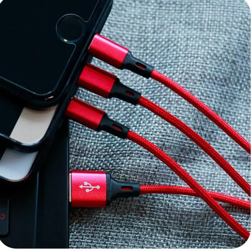 Зарядное устройство Usb Type-c для Iphone 3 в 1 кабель передачи данных 2 4 А | Мобильные