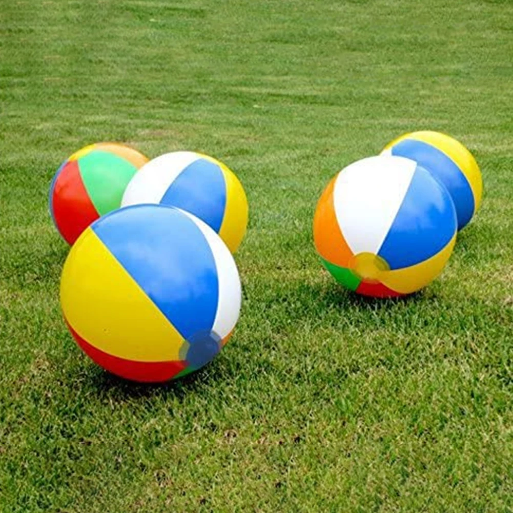 

12 шт. надувные пляжные шары из ПВХ, водные шары радужного цвета, летние уличные пляжные плавательные игрушки для детей