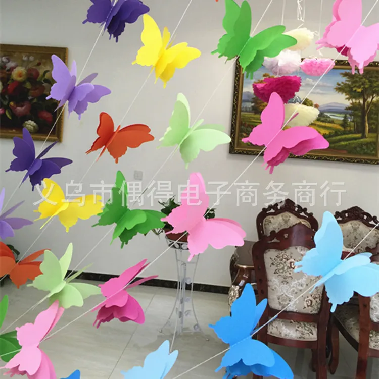Бумага бабочка картон детская комната украшены красочные Ирис decoracion de fiestas y eventos
