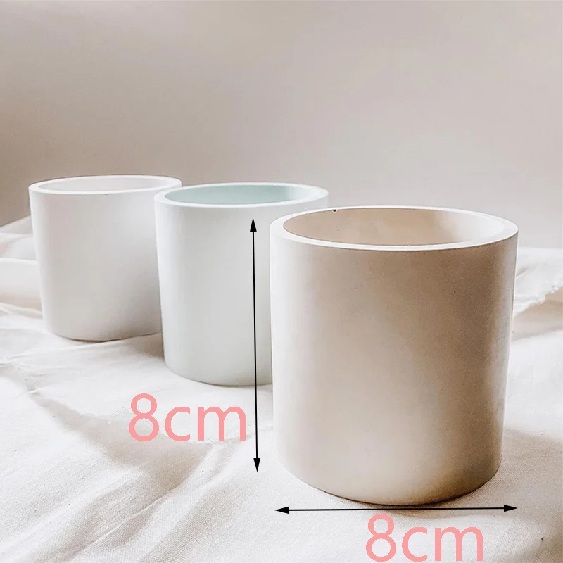 Форма для бетонных цементных свечей Круглый бетонный Подсвечник сделай сам