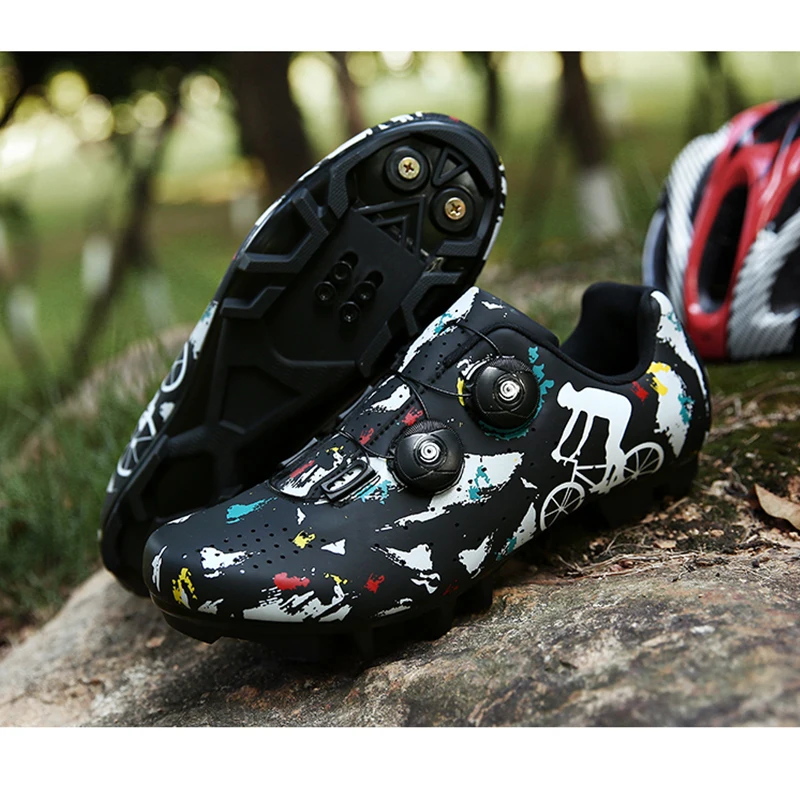

Road Bike Shoes New Cycling Shoes Men Professional Sport Mountain Footwear Self-Locking Bicycle Sneakers