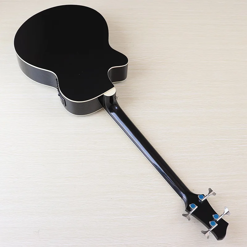 4 string elektrische akustische bass gitarre hochglanz akustische bass 43 zoll natürliche farbe schwarz farbe volle größe bass gitarre