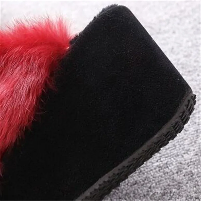 Mvp мужские пляжные меховые тапочки 2018 Шлёпанцы на танкетке повседневные женские