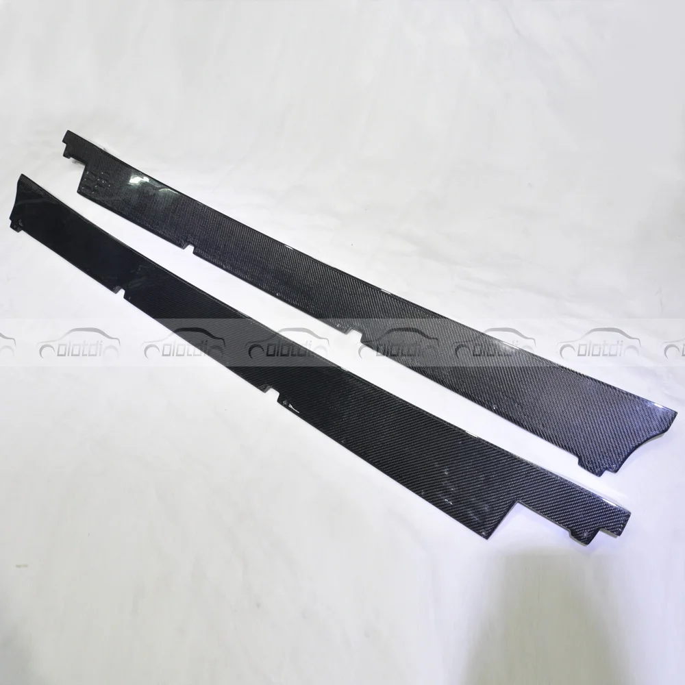 Автомобильный стайлинг боковые юбки из настоящего углеродного волокна