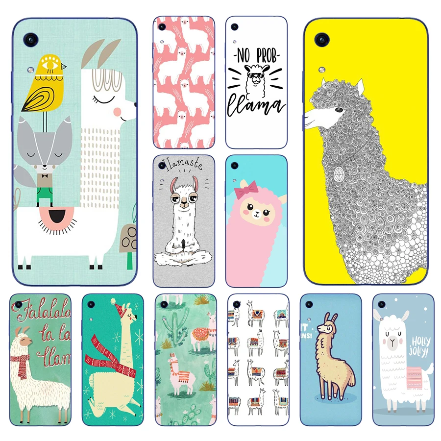 02 симпатичная лама Альпака Мультяшные животные Силиконовый ТПУ защитный чехол