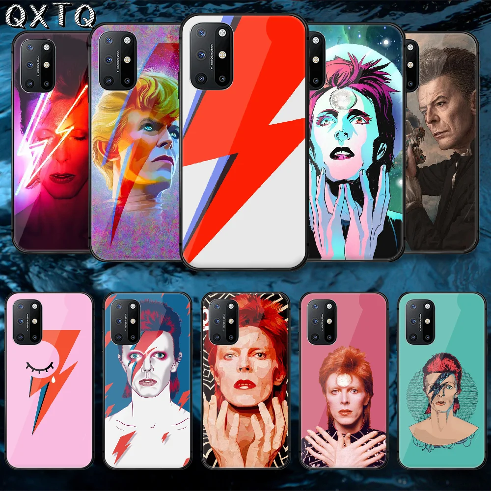 

QXTQ David Singer Bowies Tempered Glass Mobile Phone Bag Case Cover For Oneplus Oppo Realme Find X2 3 6 7 8 9 T Pro Nord Gt Neo