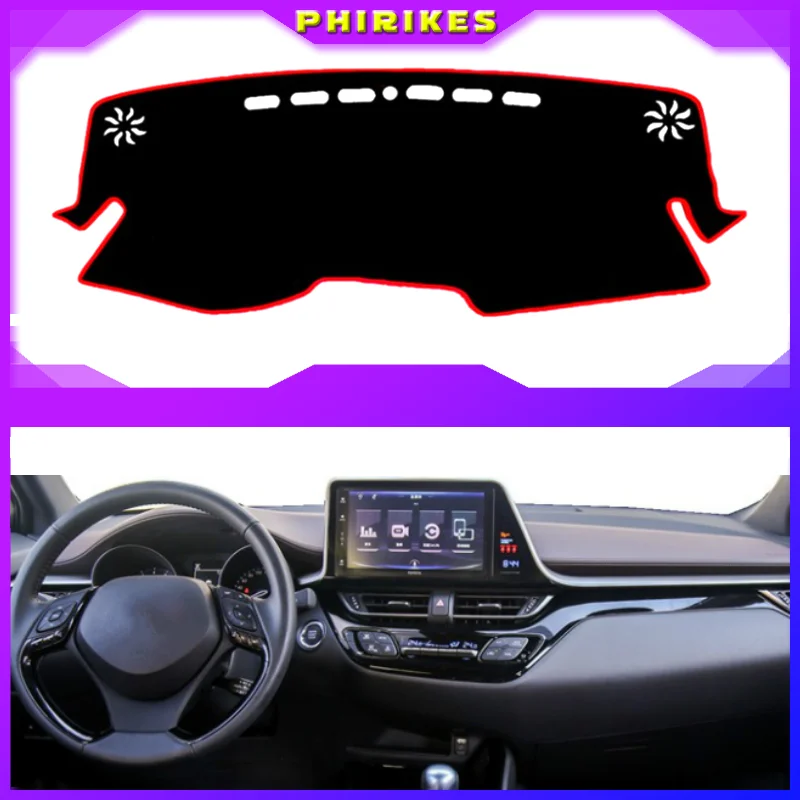 

For Toyota C-HR CHR 2016 2017 2018 Car Dashboard Cover Mat Pad Sun Shade Instrument Protective Covers Carpet Styling Accessories
