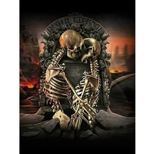 

Набор для алмазной вышивки «Череп смерти возлюбленный»