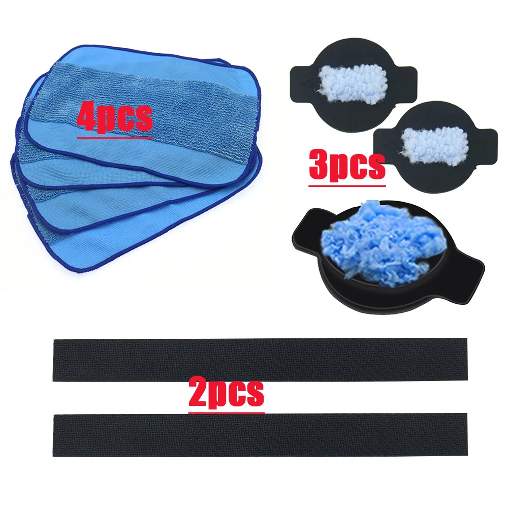 

9pcs/lot for iRobot braava 320 380 381 380T 390 390T Mint 4200 4205 5200 5200C robot wheel tire mop cloth water cap Replacment