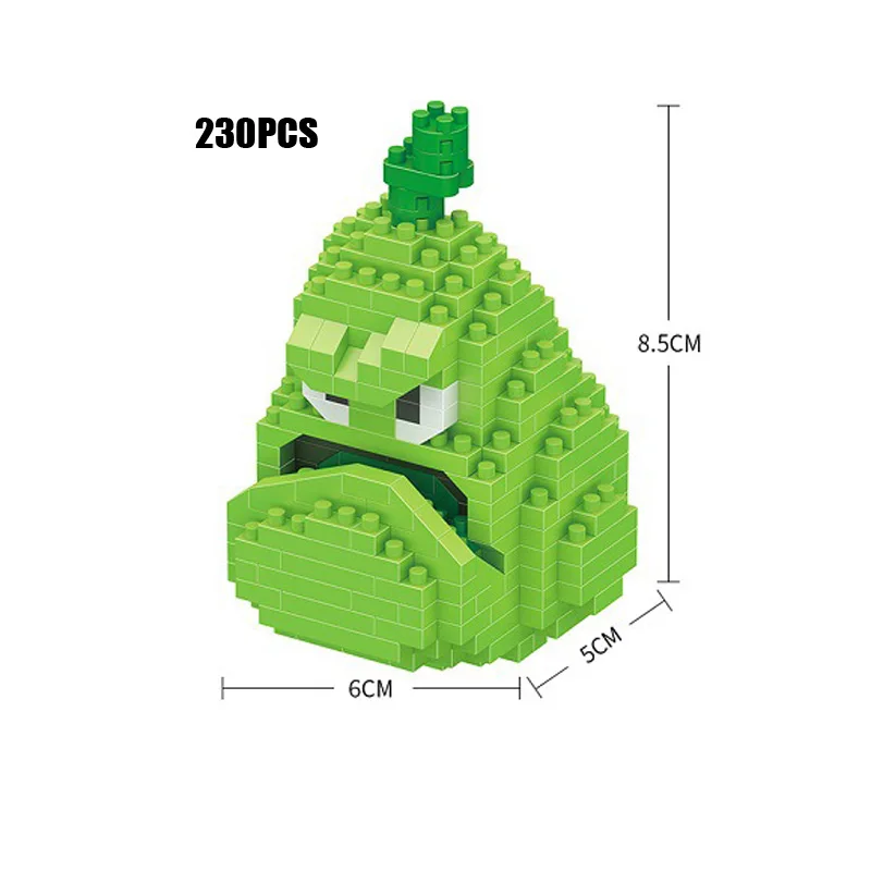 Мультфильм игра растение против игрушки зомби микро алмазный блок Peashooter Chomper