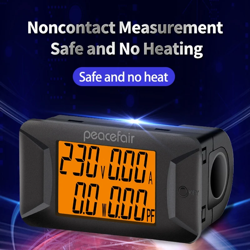 

Peacefair PZEM-028 AC 40-400V 100A Digital Multimeter Voltage Current Power Meter Electrical Instrument Power Factor Meter